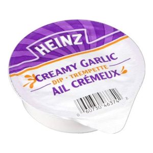 Heinz creamy garlic dip cup