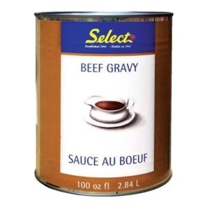 Select beef gravy can